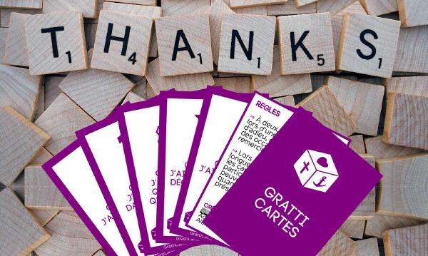 GratiCartes holygames: des cartes à s'échanger pour s'entrainer à la gratitude [Serious game]
